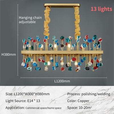 Modern Style Golden Lollipop Chandelier