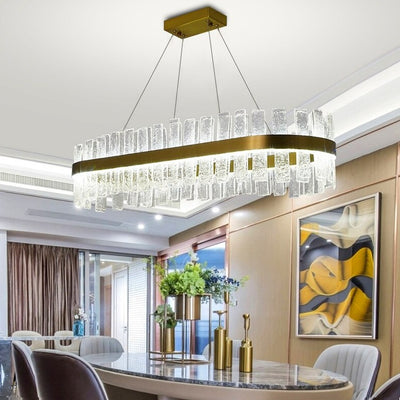 Luxurious Crystal Nebula Chandelier