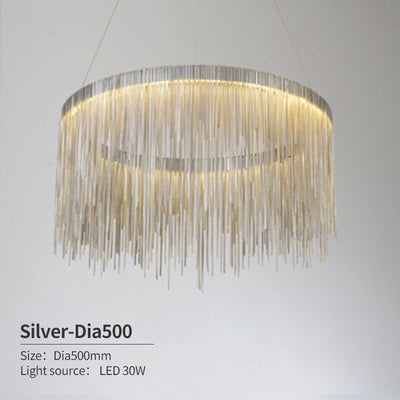 Modern Style Golden Drizzle Chandelier