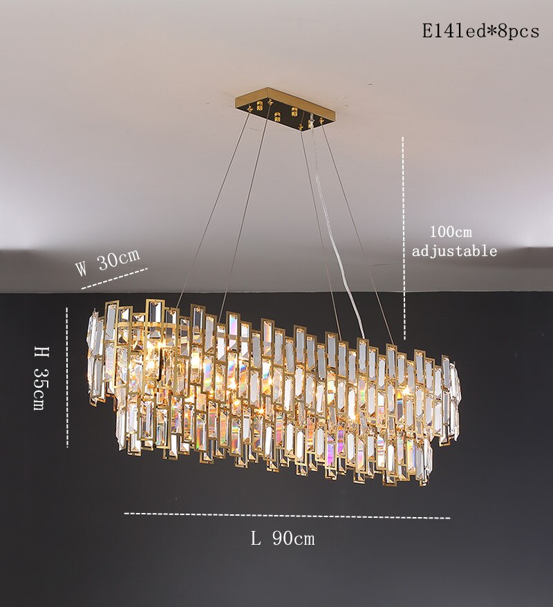 Luxurious Crystal Contemporary Art Chandelier