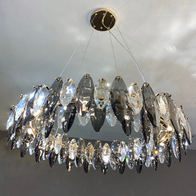 Stainless Steel Jewel's Crown Chandelier