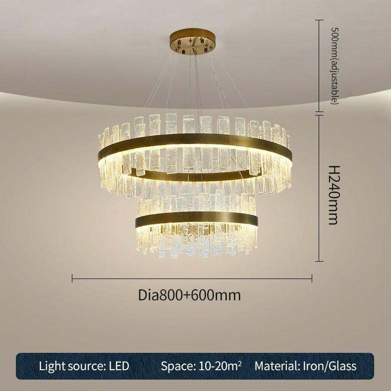 Luxurious Crystal Nebula Chandelier