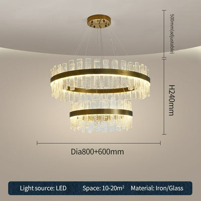 Luxurious Crystal Nebula Chandelier