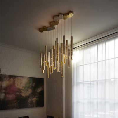 Hanging Shards of Light Chandelier