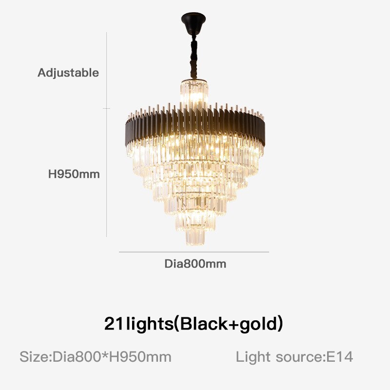 Luxurious Crystal Golden Supremity Chandelier