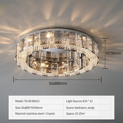 Modern K9 Crystal Smoky Luxury Chandelier