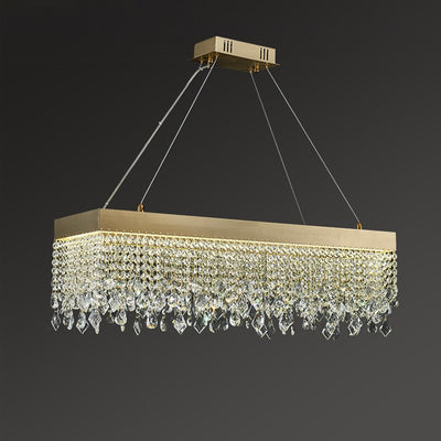 Luxurious Crystal Golden Shards Chandelier